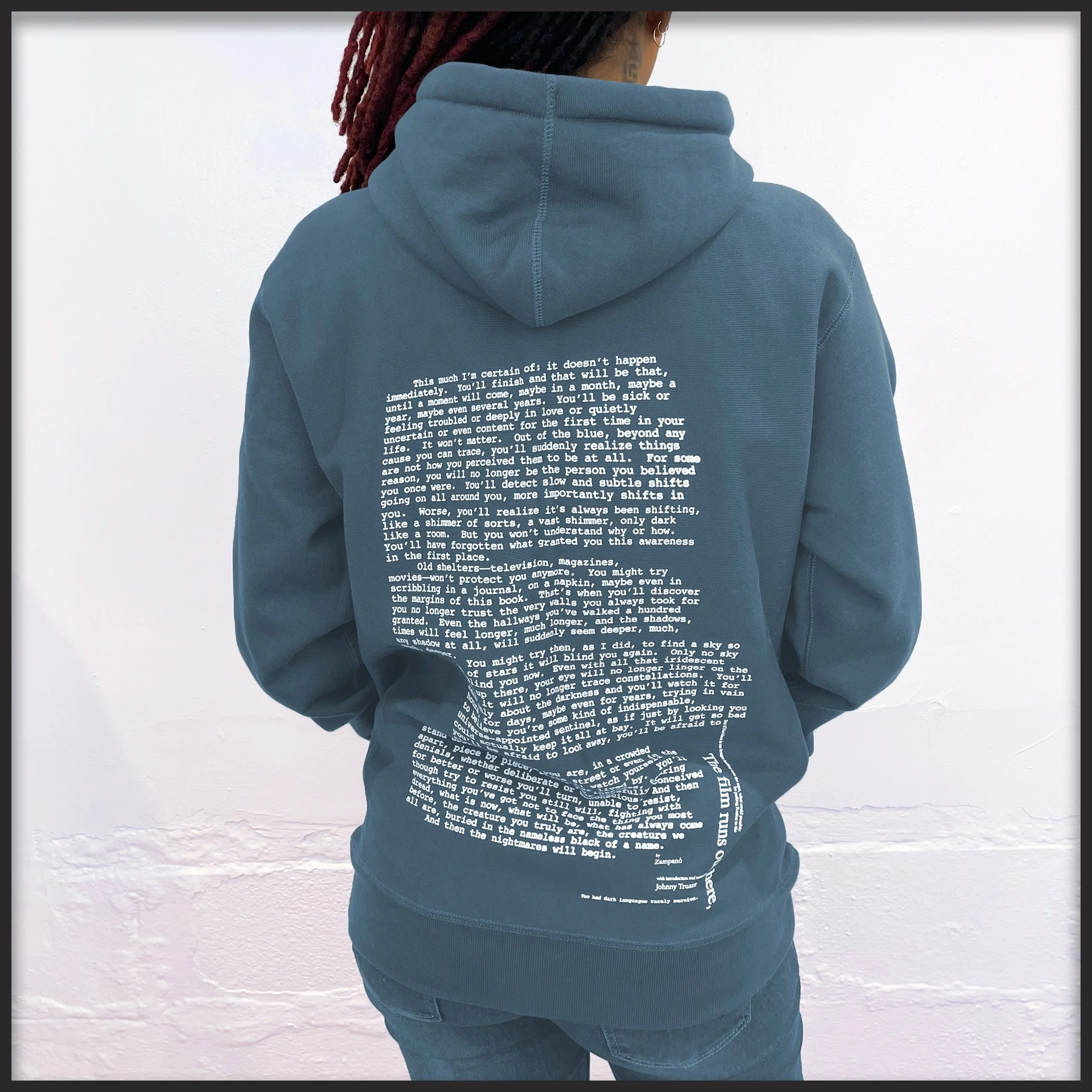 The Quarter Inch Hoodie in Ocean Blue — MARK Z. DANIELEWSKI The Quarter Inch Hoodie in Ocean Blue — MARK Z. DANIELEWSKI